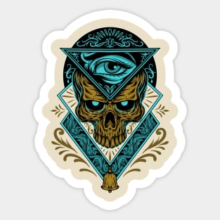 Skull For One Eye Sticker